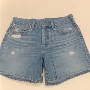 Women's Blue Denim Shorts